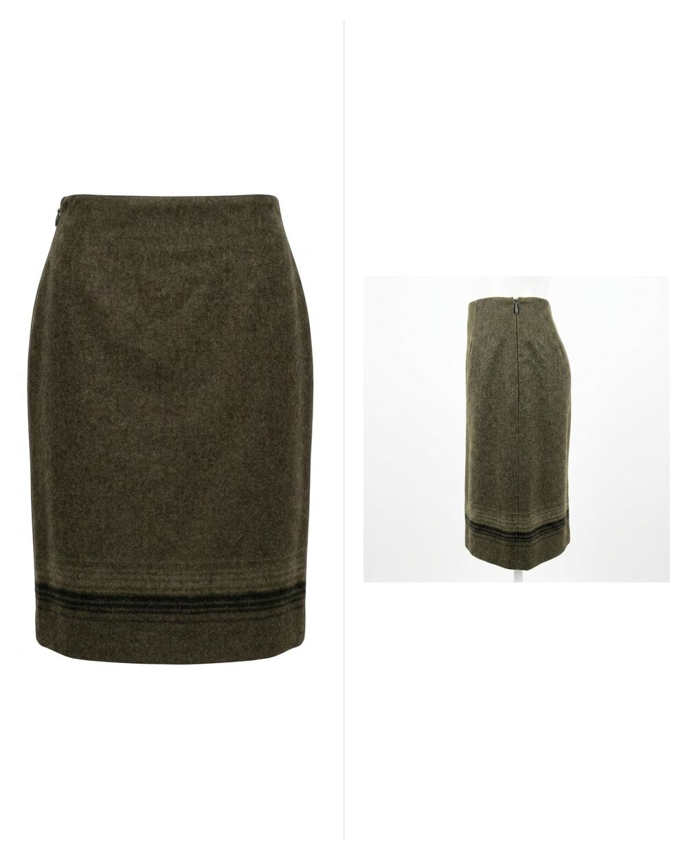 Vintage Wool Blend Brooks Brothers Made in USA Tweed Skirt Women Size 4